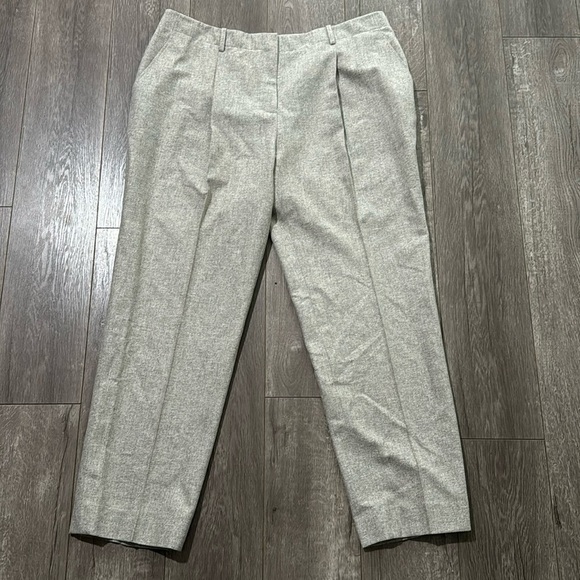 Lafayette 148 grey slacks 16 - Picture 1 of 5